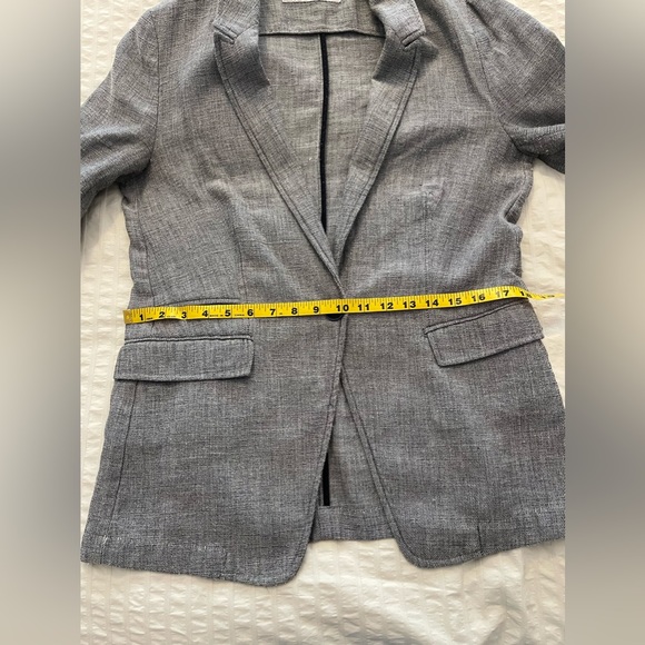 ZARA Basics Lightweight Blazer Jacket Grey XL fits sz L best - Picture 6 of 9